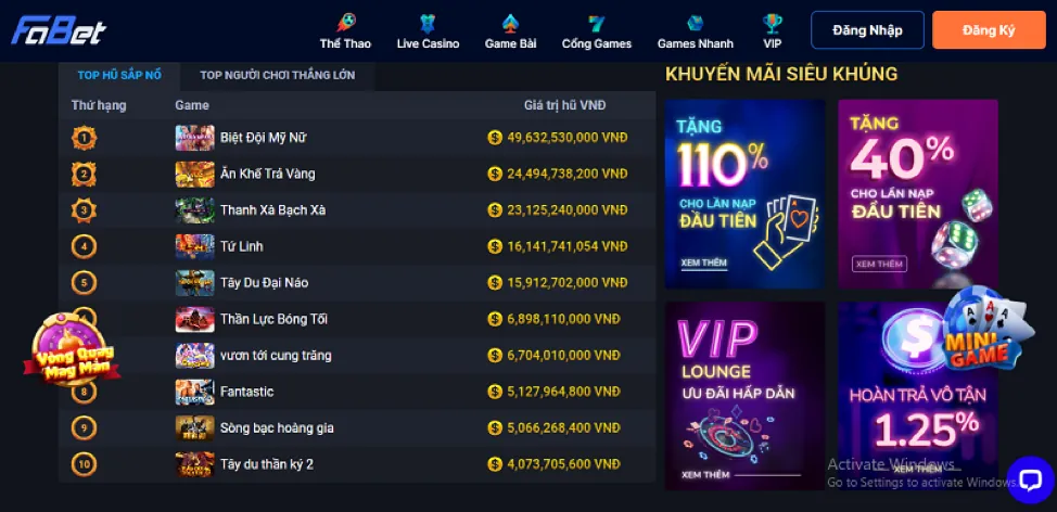 Hình ảnh bài viết nổi bật về chương trình VIP và khuyến mãi topgamebai